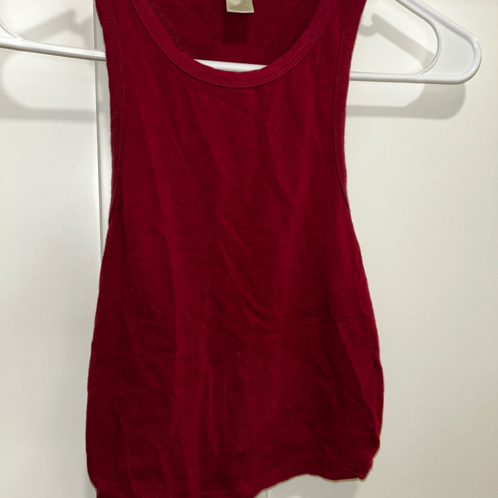 Women's Red Sleeveless Top